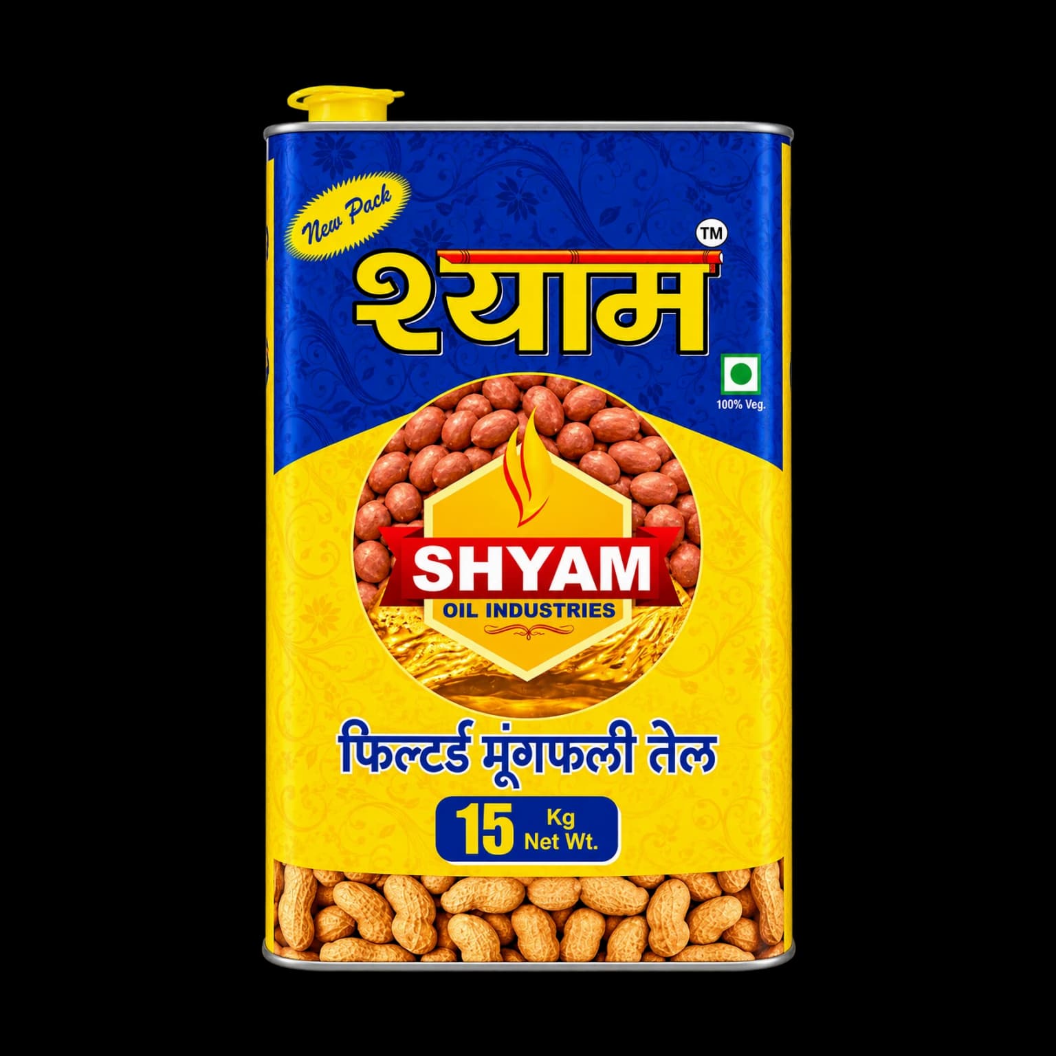 Shyam Filtered Groundnut Oil 15 kg tin